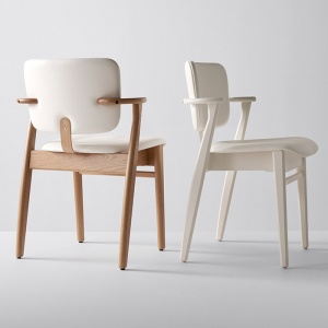 ARTEK židle Domus polstrovaná přírodní/bílá