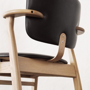ARTEK židle Domus polstrovaná přírodní/bílá