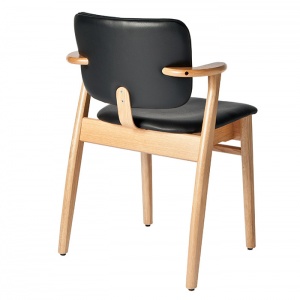 ARTEK židle Domus polstrovaná přírodní/černá