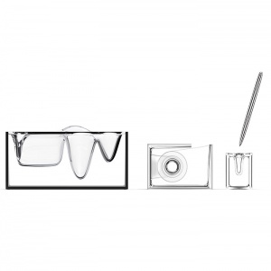 LEXON stolní lepička Dream Tools transparentní bílá