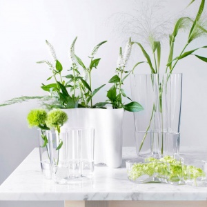 IITTALA váza Savoy 160 mm mechově zelená