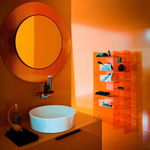 KARTELL by Laufen zrcadlo All Saints oranžové