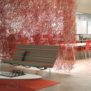 VITRA dekorační stěna Algue červená