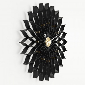VITRA nástěnné hodiny Sunflower Clock černé