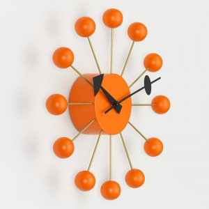 VITRA nástěnné hodiny Ball Clock oranžová