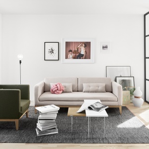 DESIGN HOUSE STOCKHOLM koberec Bjork 200x300 tmavě šedý