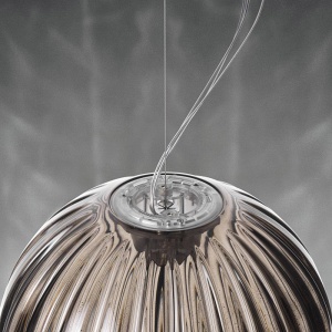 FOSCARINI závěsné svítidlo Plass Grande modré
