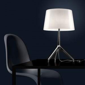 FOSCARINI stolní lampa Lumiere XXS šedá