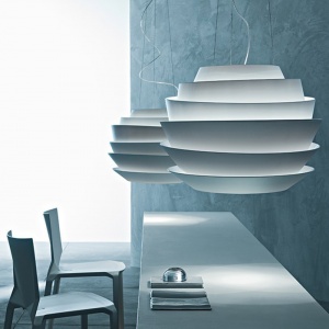 FOSCARINI závěsné svítidlo Le Soleil bronzové
