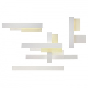 FOSCARINI nástěnné svítidlo Fields 1 bílé
