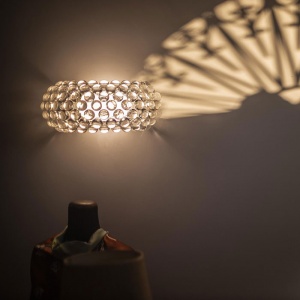 FOSCARINI nástěnné svítidlo Caboche Plus malé šedé