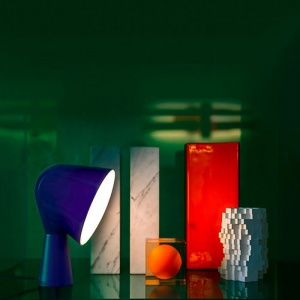 FOSCARINI stolní lampa Binic růžová