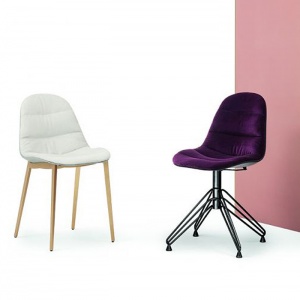 BONTEMPI CASA židle Mood Swivel s područkami polstrovaná