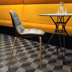 BONTEMPI CASA židle Mood Swivel s područkami polstrovaná