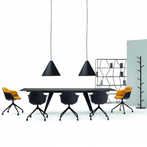 BONTEMPI CASA židle Mood Swivel s područkami polstrovaná