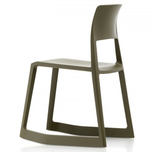 VITRA židle Tip Ton olivově hnědá