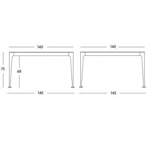 MAGIS stůl Big Will 140x145