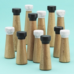 NORMANN COPENHAGEN mlýnek na sůl Craft Black Oak velký bílý