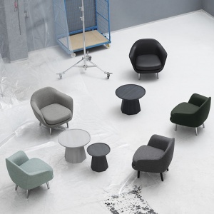 NORMANN COPENHAGEN křeslo Sum Alu kůže