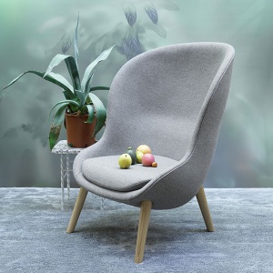 NORMANN COPENHAGEN křeslo Hyg Oak vysoké len