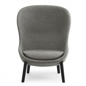 NORMANN COPENHAGEN křeslo Hyg Black Oak vysoké len