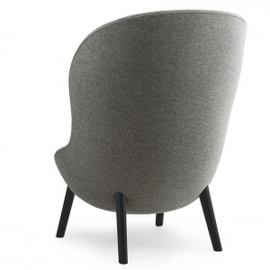 NORMANN COPENHAGEN křeslo Hyg Black Oak vysoké len