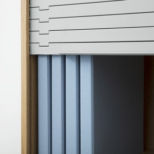 NORMANN COPENHAGEN komoda Jalousi nízká šedá