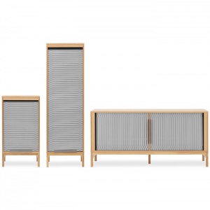 NORMANN COPENHAGEN komoda Jalousi nízká šedá