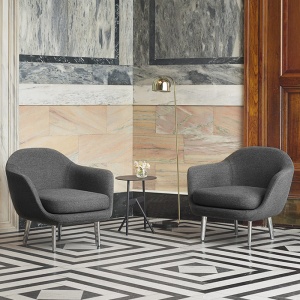 NORMANN COPENHAGEN stojací lampa Grant černá