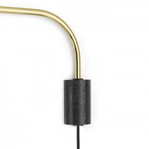 NORMANN COPENHAGEN nástěnné svítidlo Grant malé černé