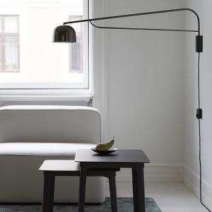 NORMANN COPENHAGEN nástěnné svítidlo Grant velké černé
