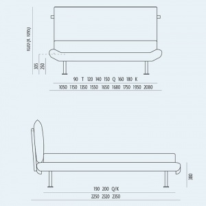NOCTIS postel Noah 150x200