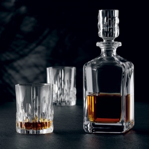 NACHTMANN láhev s uzávěrem a sklenice na whisky Shu Fa