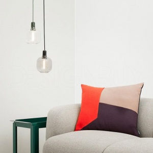 NORMANN COPENHAGEN závěsné svítidlo Amp bílé/mosaz malé