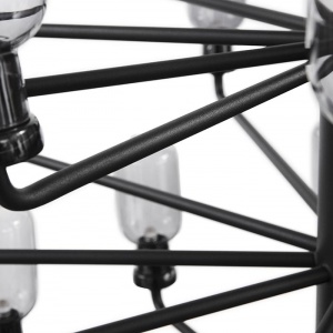 NORMANN COPENHAGEN závěsné svítidlo Amp Chandelier kouřové/černé velké