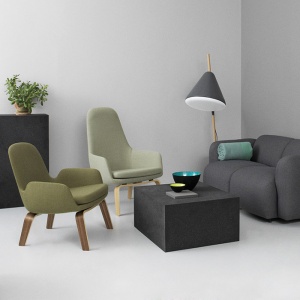NORMANN COPENHAGEN křeslo Era Lounge Chair Black Oak nízké
