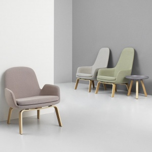 NORMANN COPENHAGEN křeslo Era Lounge Chair Black Oak nízké