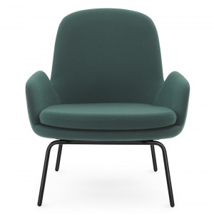 NORMANN COPENHAGEN křeslo Era Lounge Chair Steel Black nízké