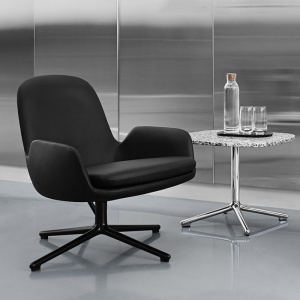 NORMANN COPENHAGEN křeslo Era Lounge Chair Swivel Alu nízké