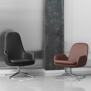 NORMANN COPENHAGEN křeslo Era Swivel Lounge Chair Swivel Black nízké