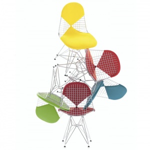 VITRA židle DKR-5 s polstrováním