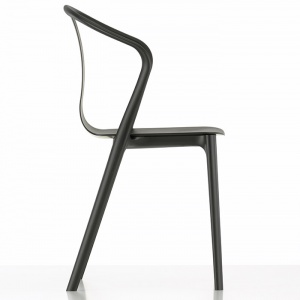VITRA židle Belleville s područkami tmavě šedá