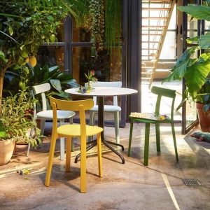 židle All Plastic Chair ledově šedá