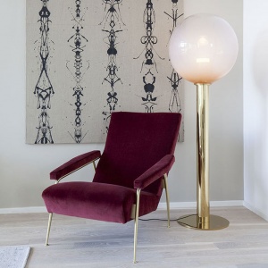 BOMMA stojací lampa Phenomena velká kouřová