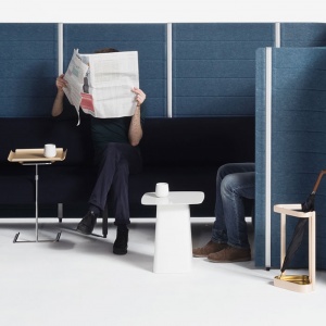VITRA stolek Metal Side Table střední bílý