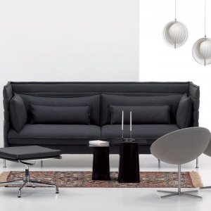VITRA stolek Metal Side Table střední bílý