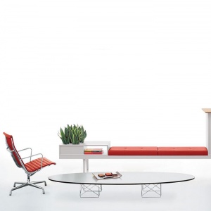 VITRA stolek Elliptical Table ETR bílý
