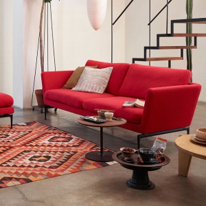 VITRA stolek Occasional Low Table 35 ořech