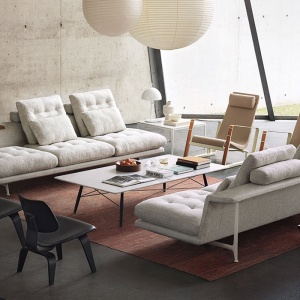 VITRA stolek Eames Coffee Table střední palisandr
