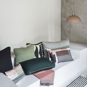 FERM LIVING polštář Colour Block malý světle růžový
